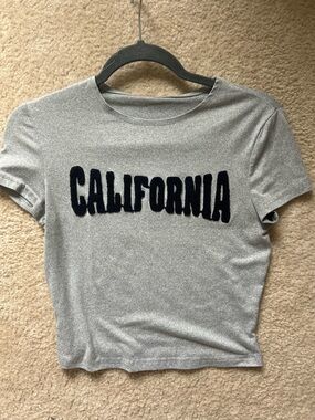 Gray 'California' Graphic Baby Tee - Short Sleeve